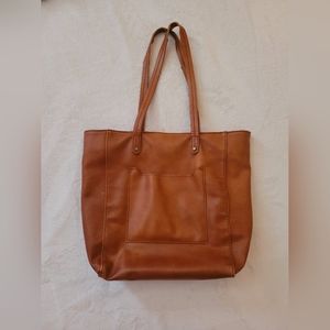 Faux Leather Brown Purse